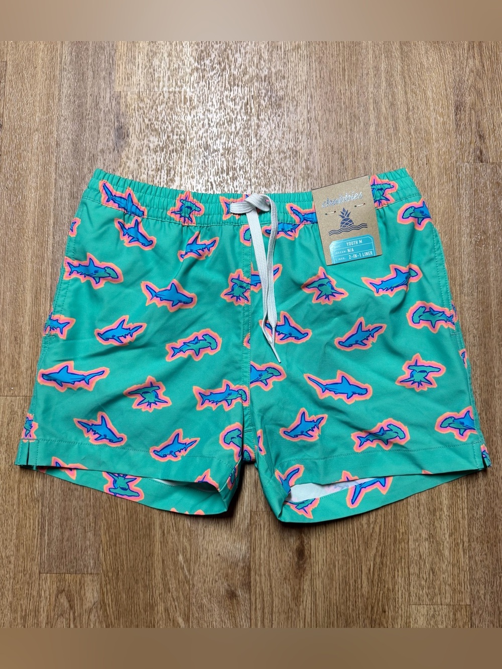Chubbies The Apex Swimmers Boys Lined Classic Swim Trunks Youth Size M 10/12